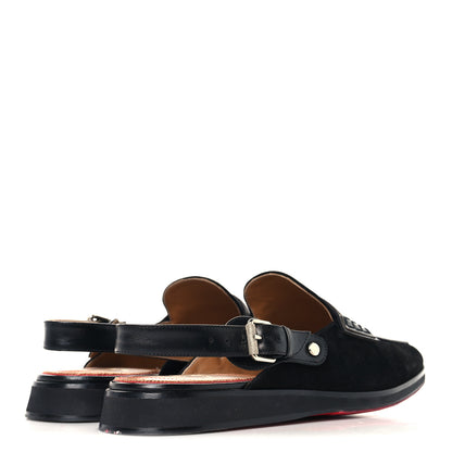 Christian Louboutin Veau Velours Calfskin Mens Tricoto Flat 44.5 Black 5 of 9