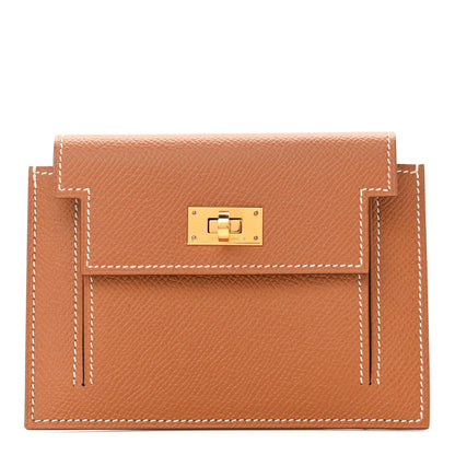 Hermes Epsom Kelly Pocket Compact Wallet Gold 1 of 7