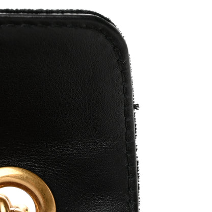 Gucci Velvet Matelasse Mini GG Marmont Shoulder Bag Black 13 of 13