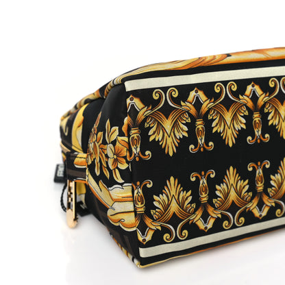 Fendi X VERSACE Nylon Fendace FF Baroque Print Small Trapezoid Beauty Pouch Gold 7 of 8