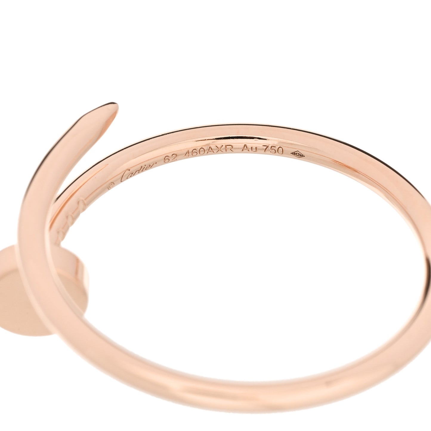 18K Pink Gold Small Juste Un Clou Ring 62 10