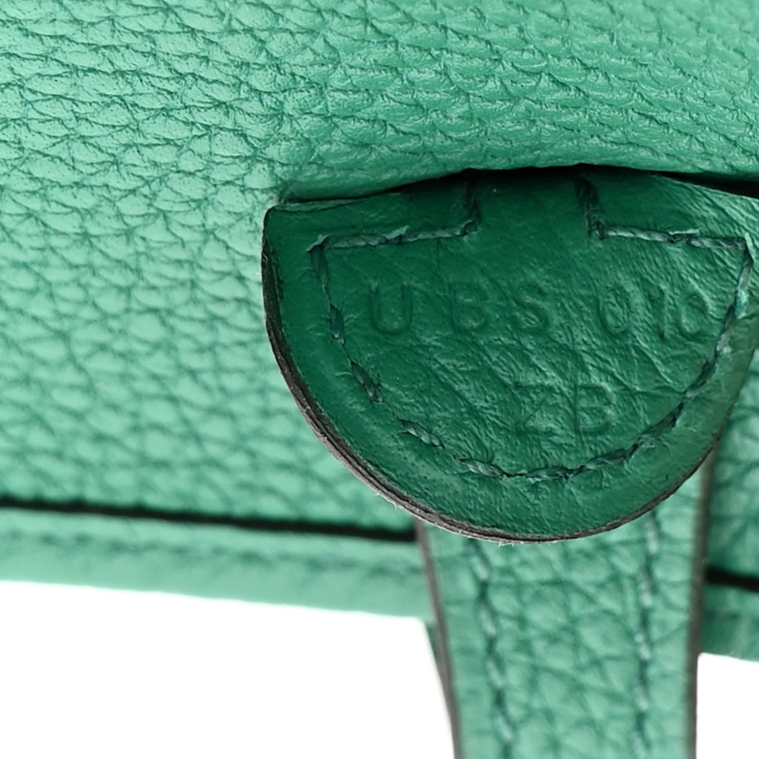 Hermes Taurillon Clemence Evelyne TPM Vert Jade 6 of 10
