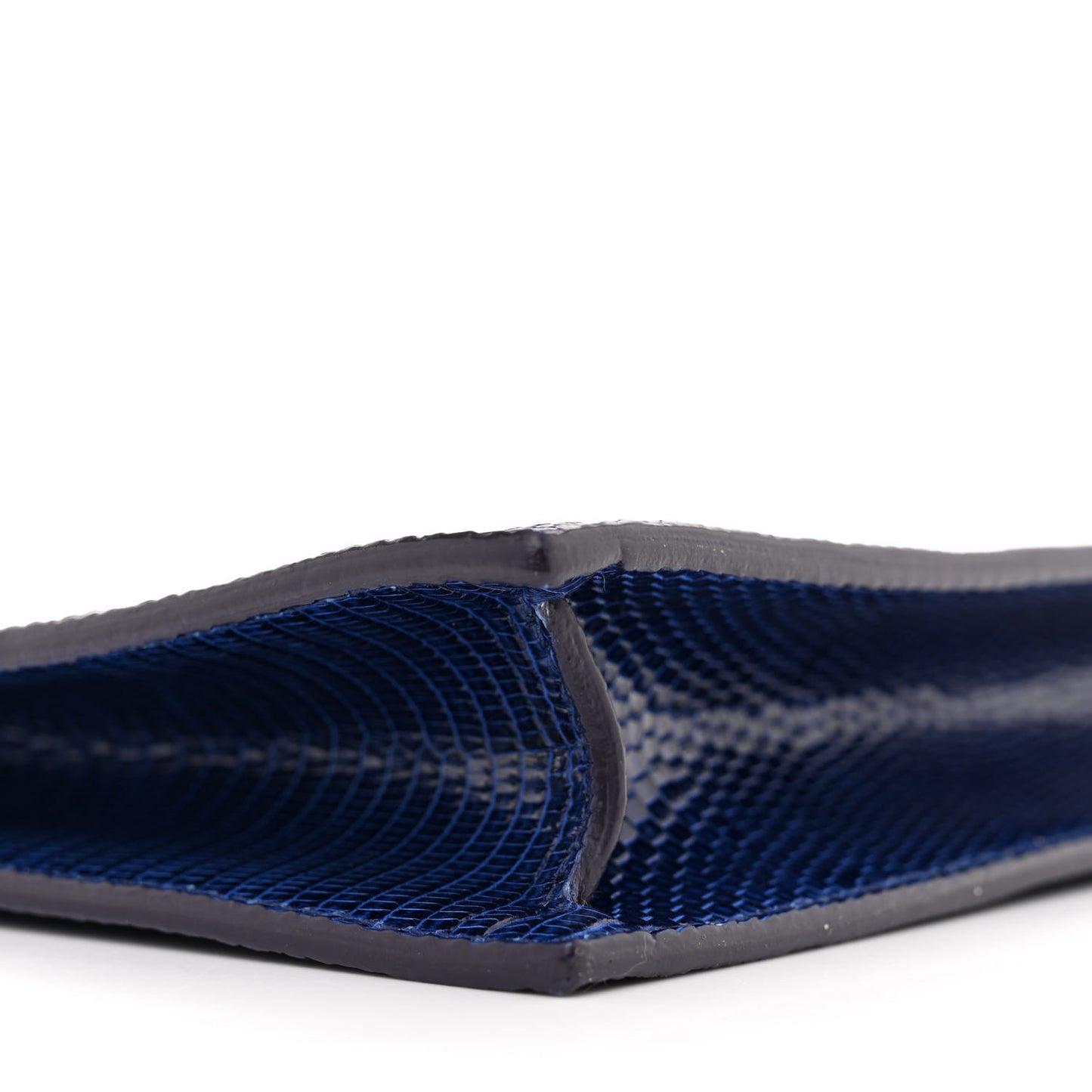 Lizard Mini Clasp Bag Blue