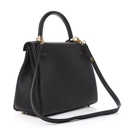 Hermes Togo Kelly Retourne 28 Black 2 of 9