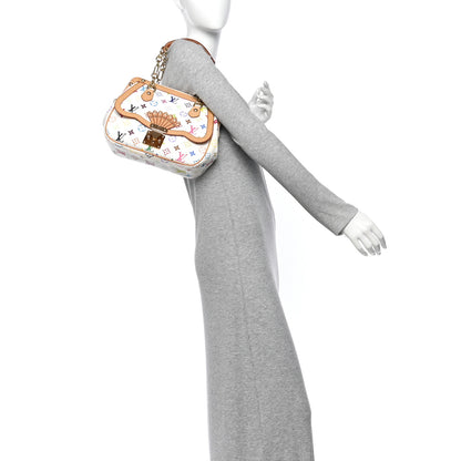 Louis Vuitton Monogram Multicolor Gracie MM White 2 of 9
