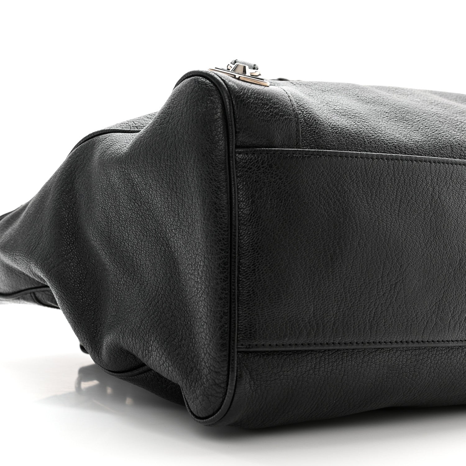 Balenciaga Chevre Silver Metallic Edge Hardware Velo Black 9 of 10