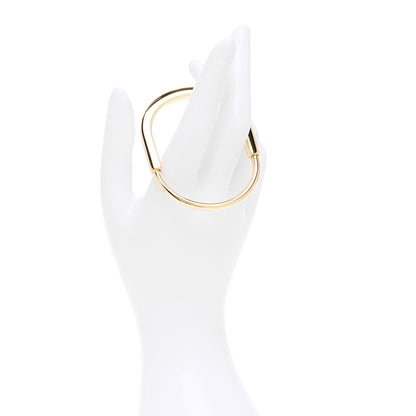 Tiffany 18K Yellow Gold Tiffany Lock Bangle Bracelet 2 of 5
