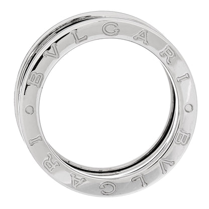 Bulgari 18K White Gold B.Zero1 Two-Band Ring 53 6.25 4 of 6