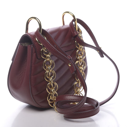 Chloe Calfskin Quilted Mini Drew Bijou Shoulder Bag Plum Purple 3 of 11