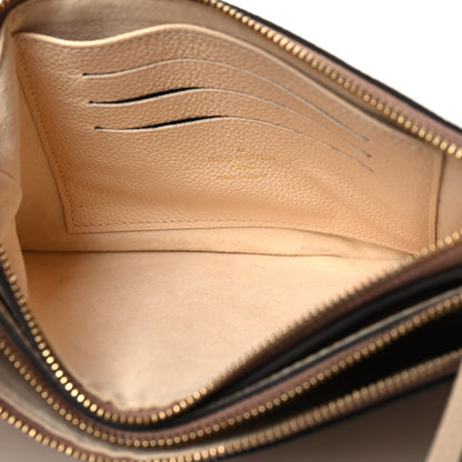 Louis Vuitton Empreinte Monogram Giant Double Zip Pochette Creme Bois de Rose 6 of 11