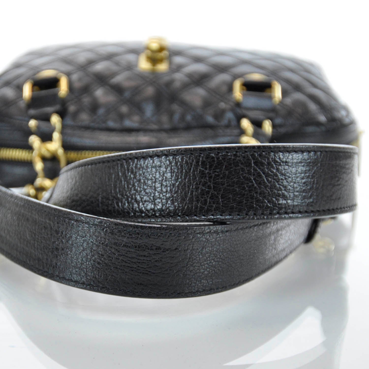Marc Jacobs Leather Quilted Karlie Satchel Black 6 of 9