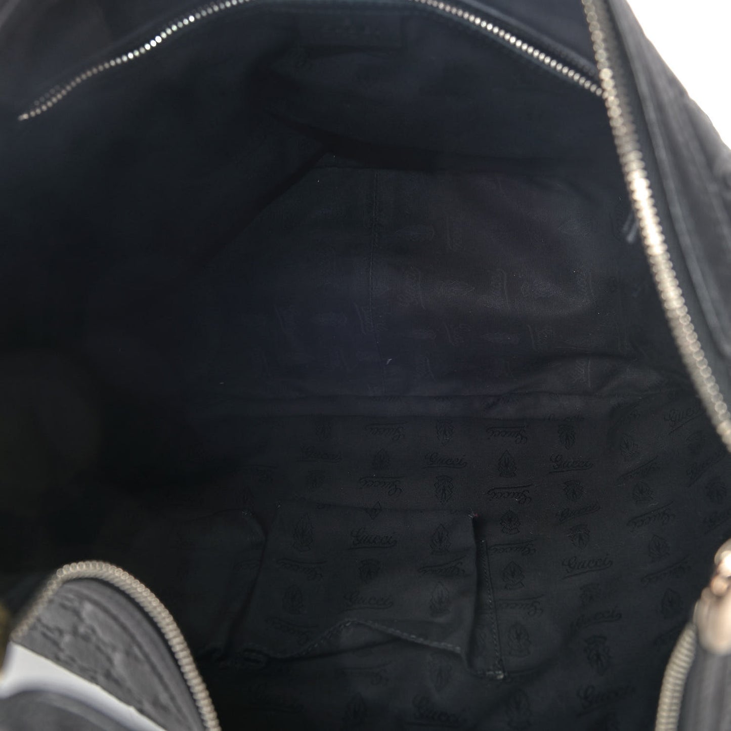 Guccissima Large GG Twins Hobo Black