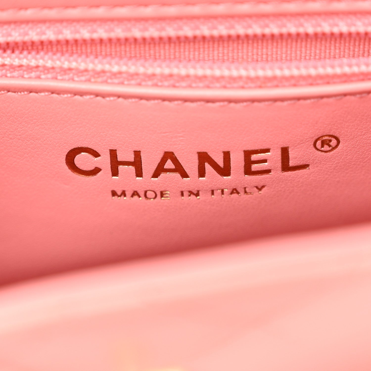 Chanel Shiny Aged Calfskin Quilted Nano Kelly Shopper Coral Pink 6 of 12