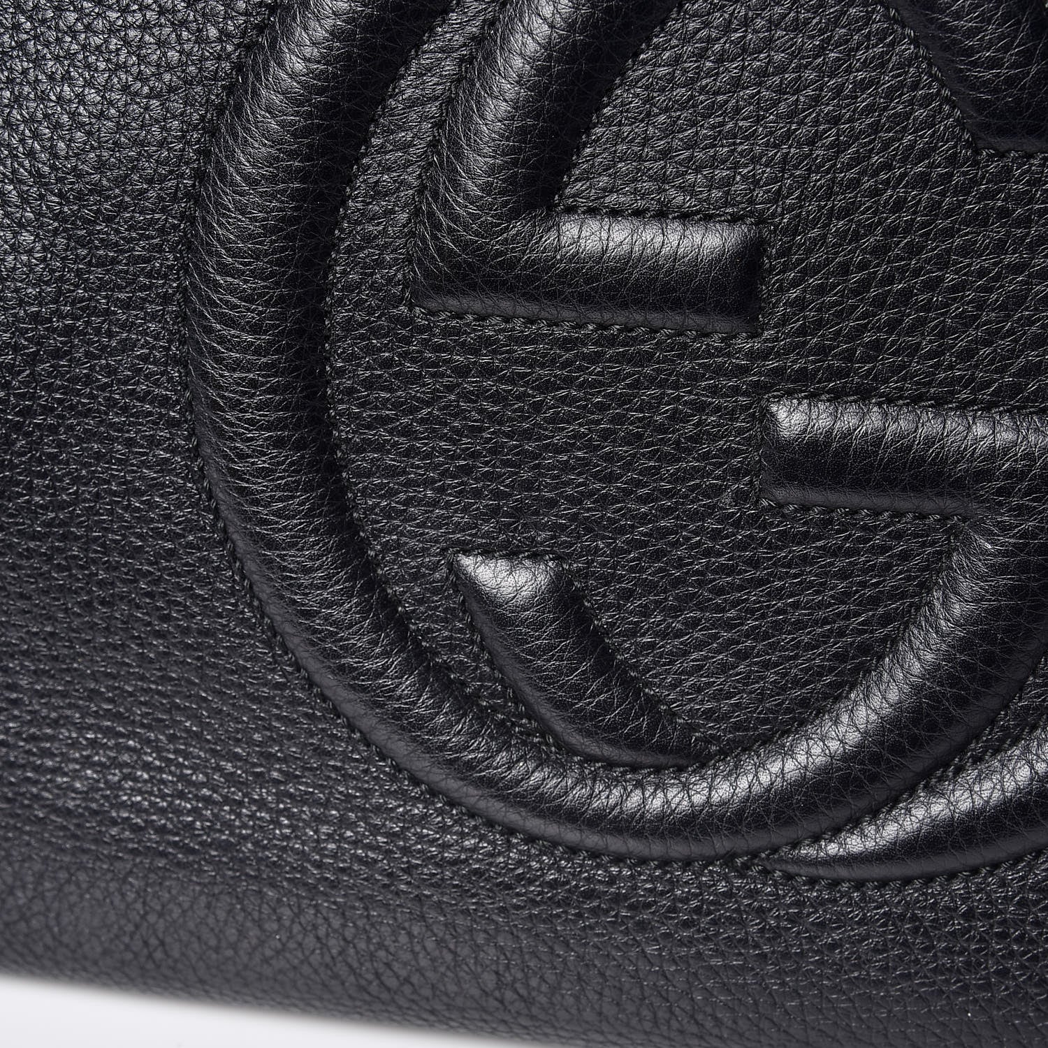 Gucci Pebbled Calfskin Medium Soho Bowler Black 14 of 14