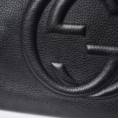 Gucci Pebbled Calfskin Medium Soho Bowler Black 14 of 14