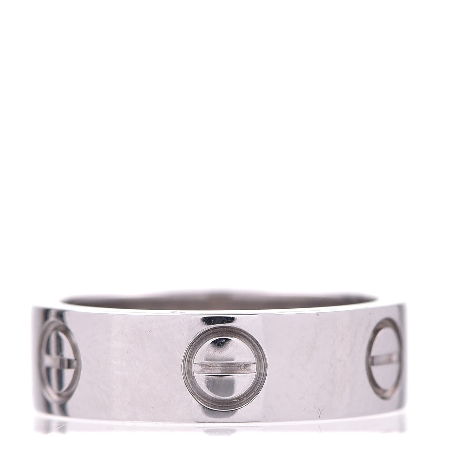 18K White Gold 5.5mm LOVE Ring 49 4.75
