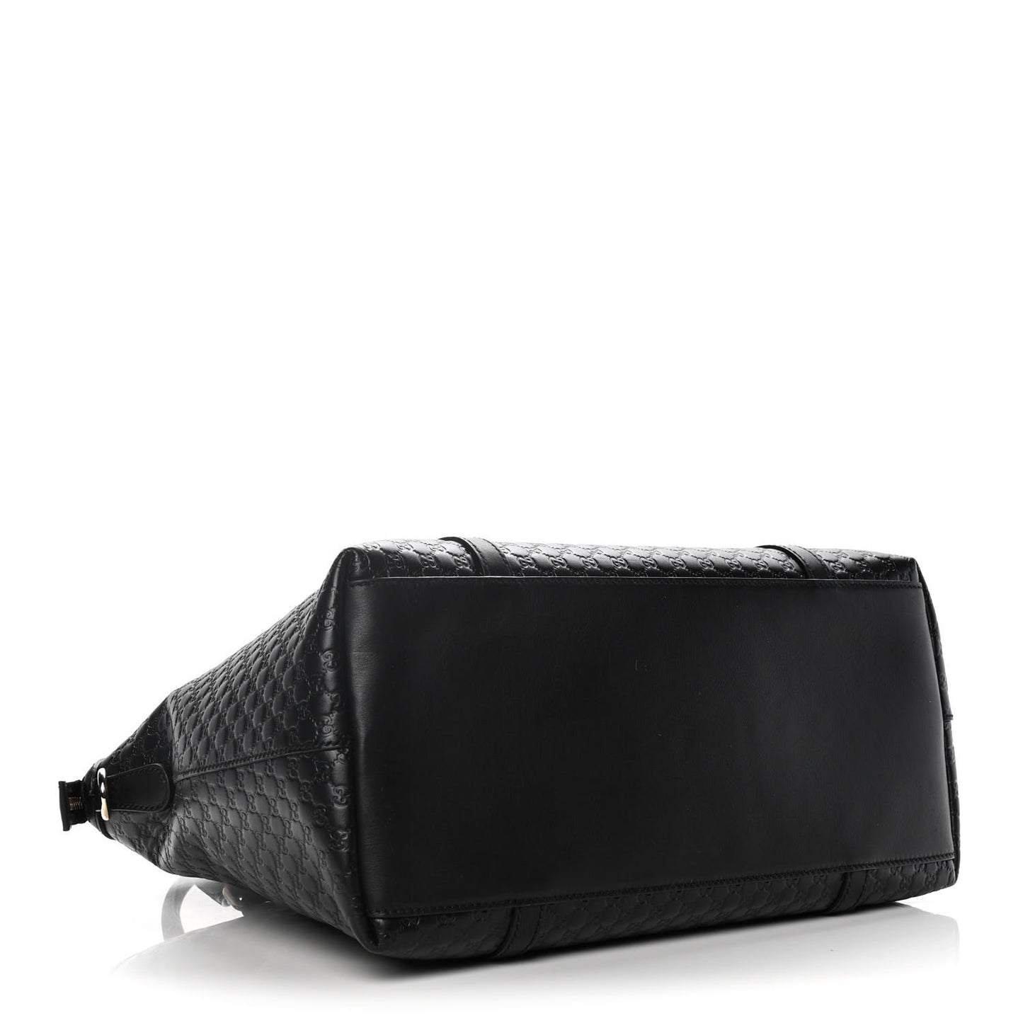 Soft Microguccissima Dome Satchel Black