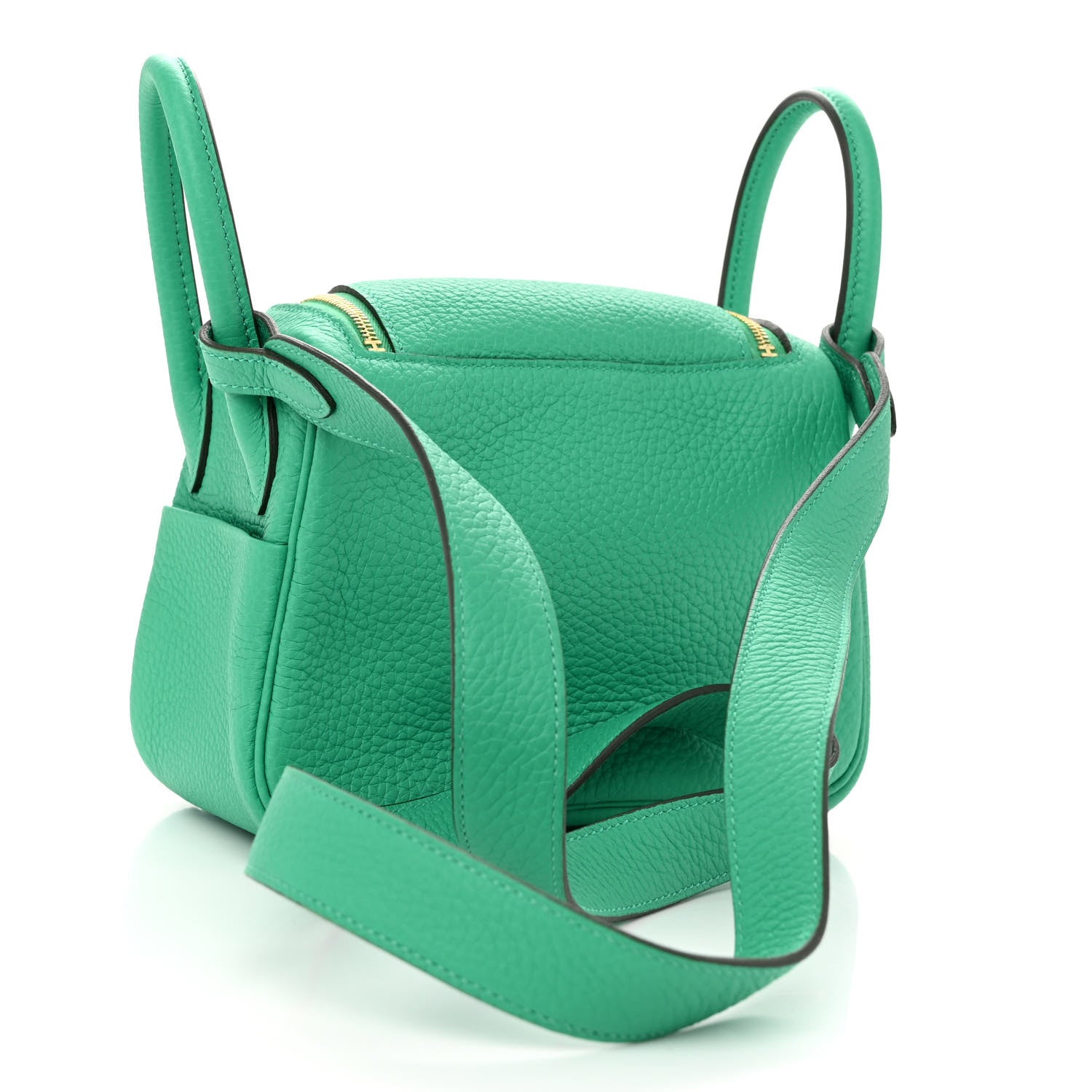Hermes Taurillon Clemence Mini Lindy 20 Menthe 3 of 10