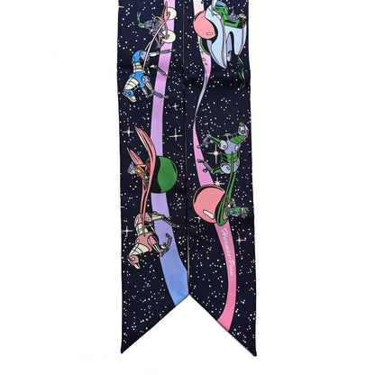 Hermes Silk Space Derby Twilly Marine Rose Multicolor 3 of 4