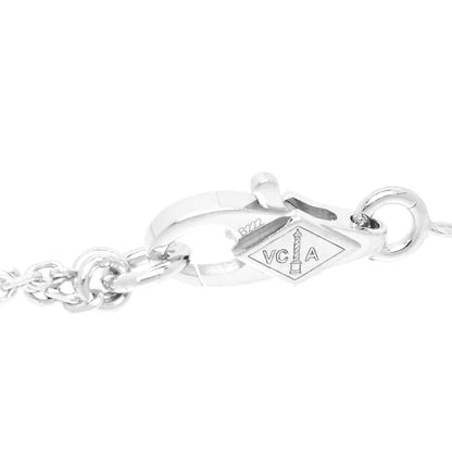 Van Cleef & Arpels 18K White Gold Diamond Sweet Alhambra Bracelet 3 of 6