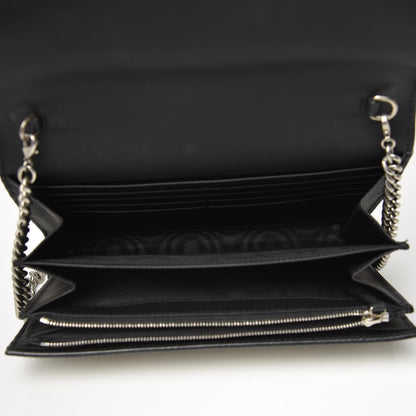 Gucci GG Supreme Monogram Mini Dionysus Chain Wallet Beige Black 5 of 9
