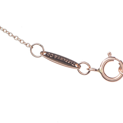 Tiffany 18K Rose Gold 7mm Elsa Peretti Open Heart Pendant Necklace 8 of 9