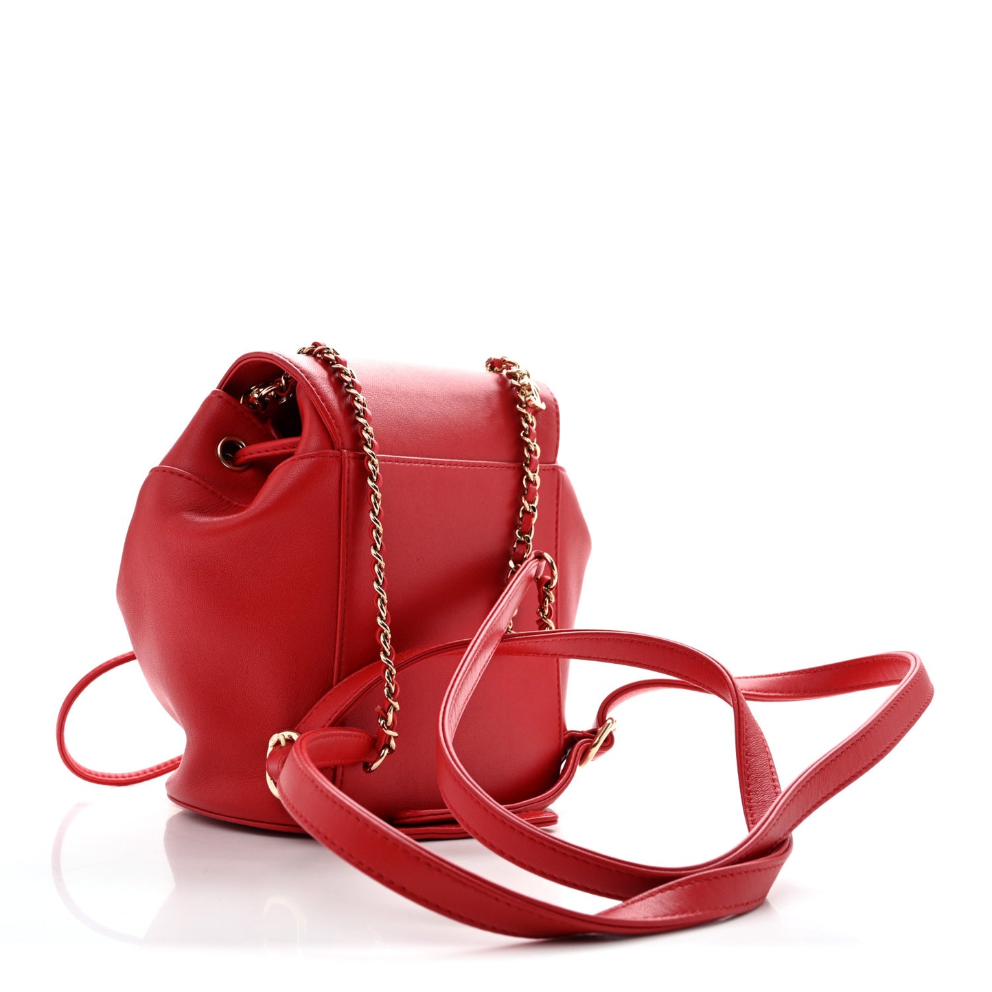 Lambskin CC Mania Backpack Red