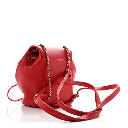 Chanel Lambskin CC Mania Backpack Red 3 of 13