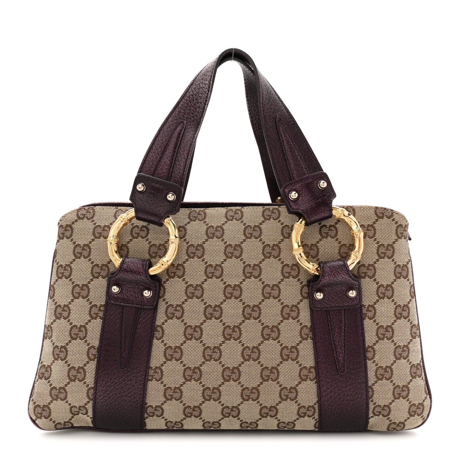 Gucci Monogram Small Bamboo Tote 1 of 13