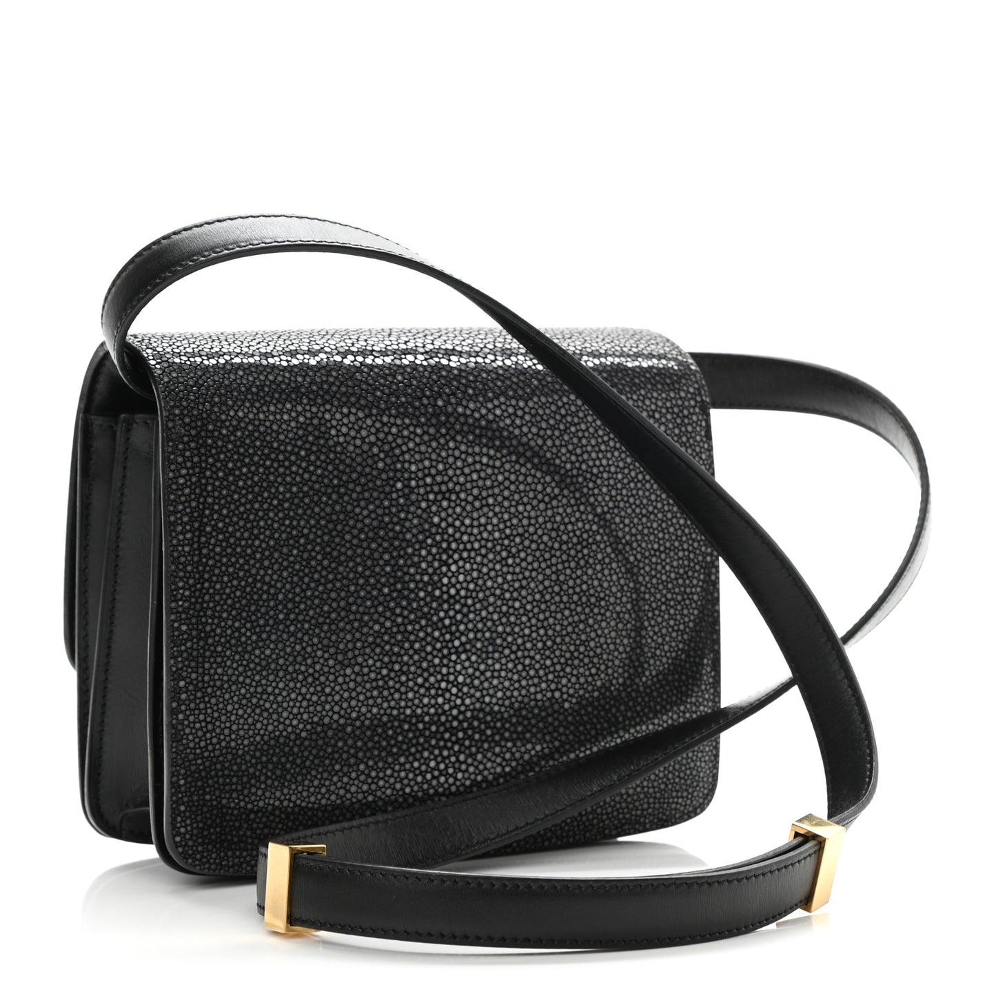 Stingray Small Classic Box Flap Bag Black