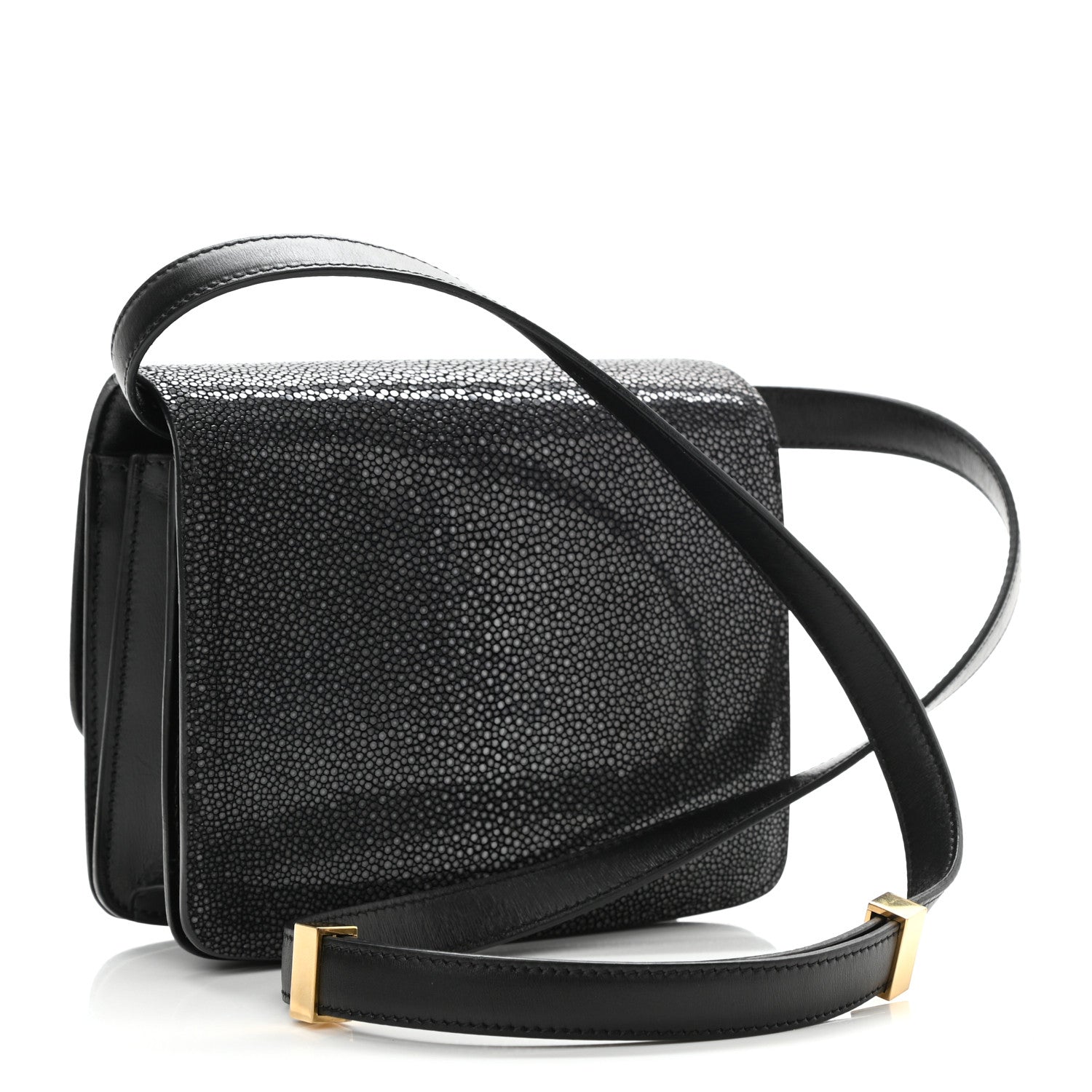 Celine Stingray Small Classic Box Flap Bag Black 2 of 6