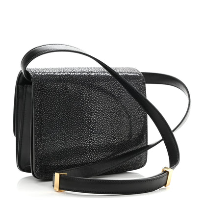 Celine Stingray Small Classic Box Flap Bag Black 2 of 6