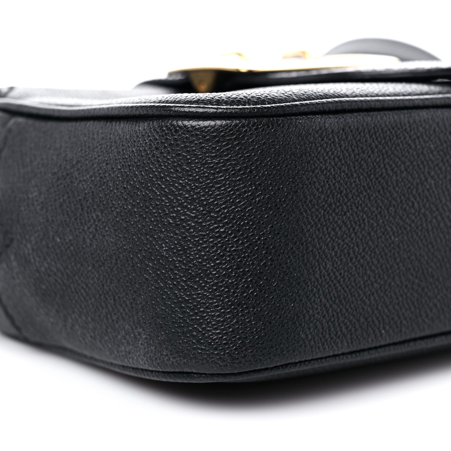 Burberry Soft Grain Calfskin Small Buckle Zip Bag Black 9 of 17