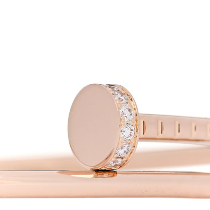 Cartier 18K Pink Gold Diamond Small Juste Un Clou Bracelet 16 3 of 5