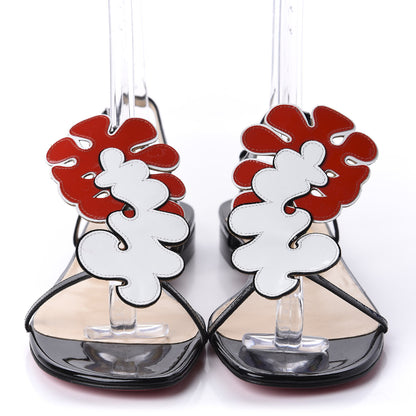 Christian Louboutin Patent Flat Sandal 38 Black 2 of 8