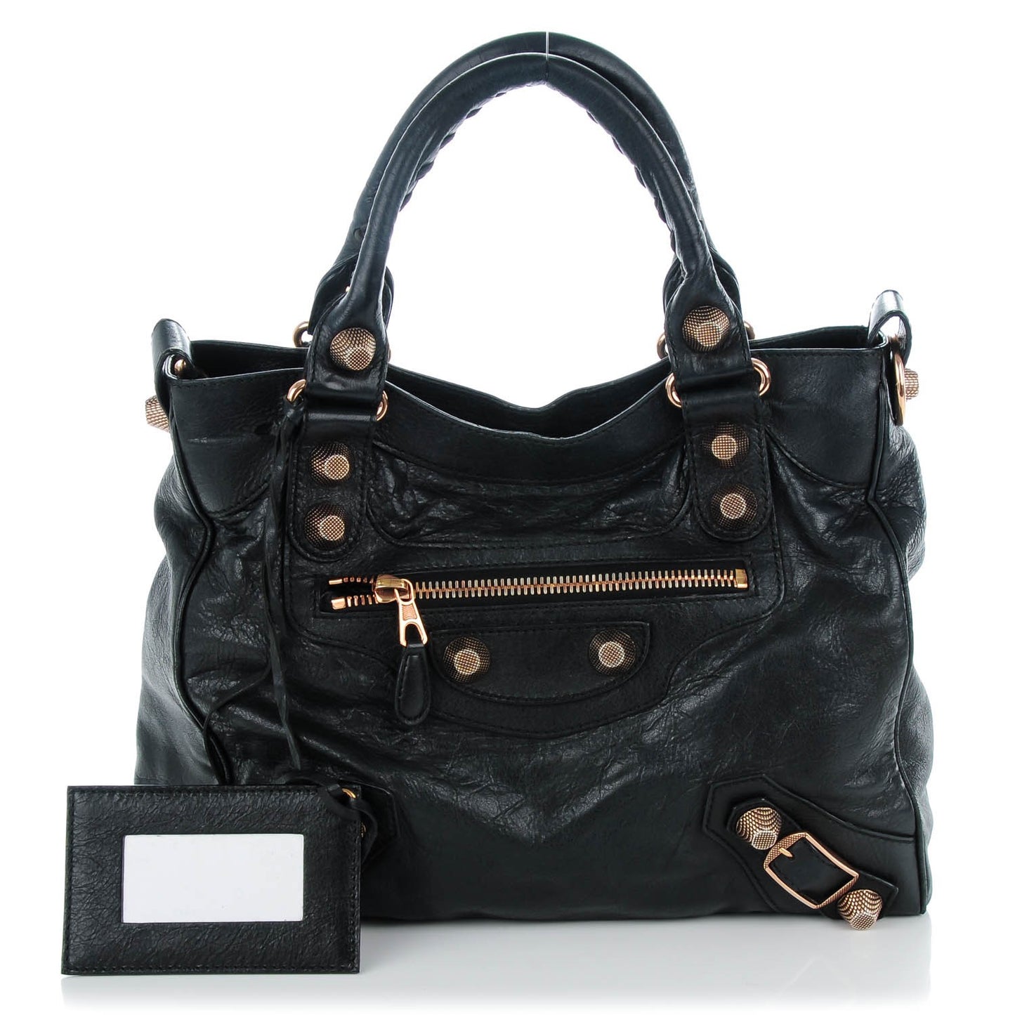 Agneau Giant 21 Rose Gold Hardware Velo Black