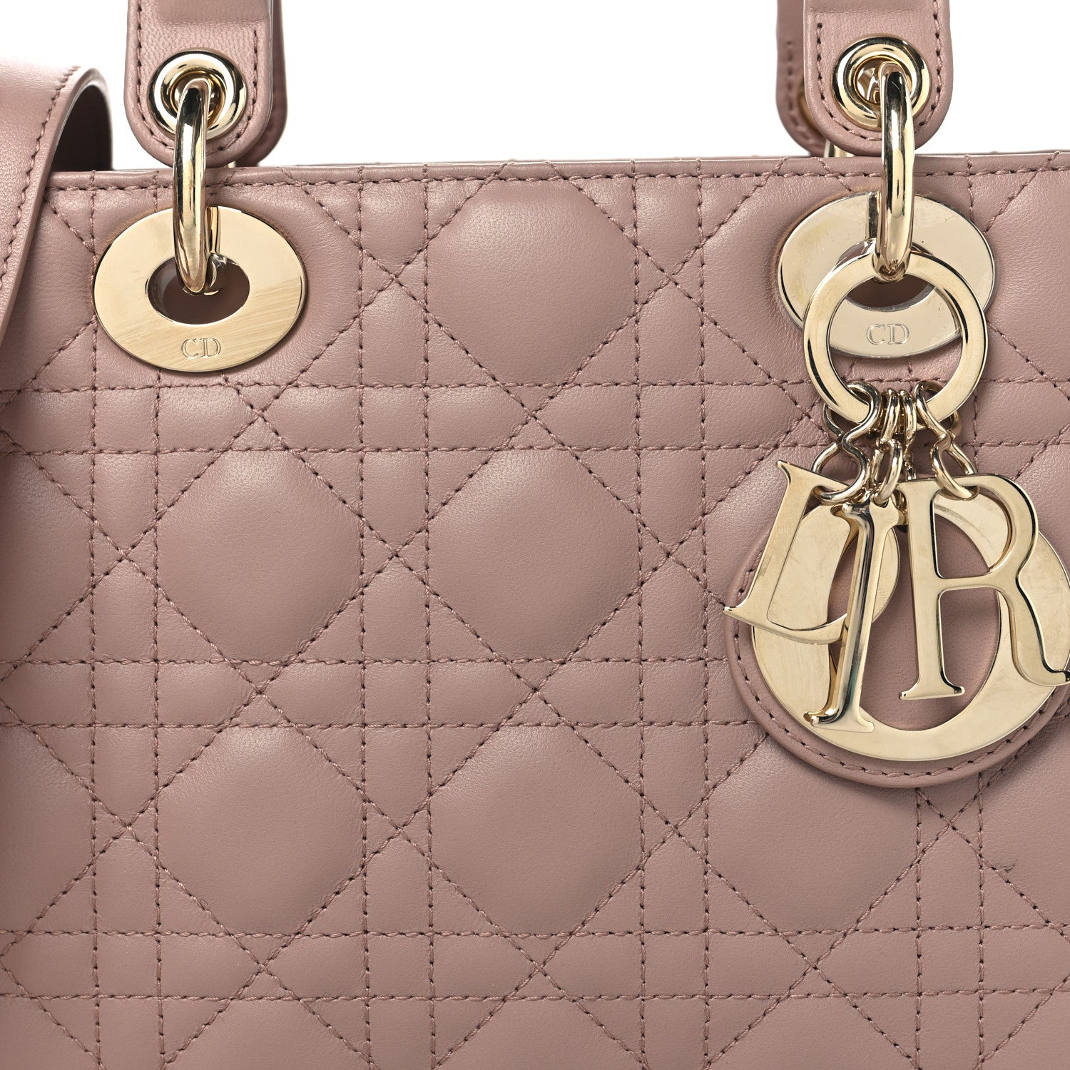 Christian Dior Lambskin Cannage Small My ABC Dior Lady Dior Fard 8 of 10
