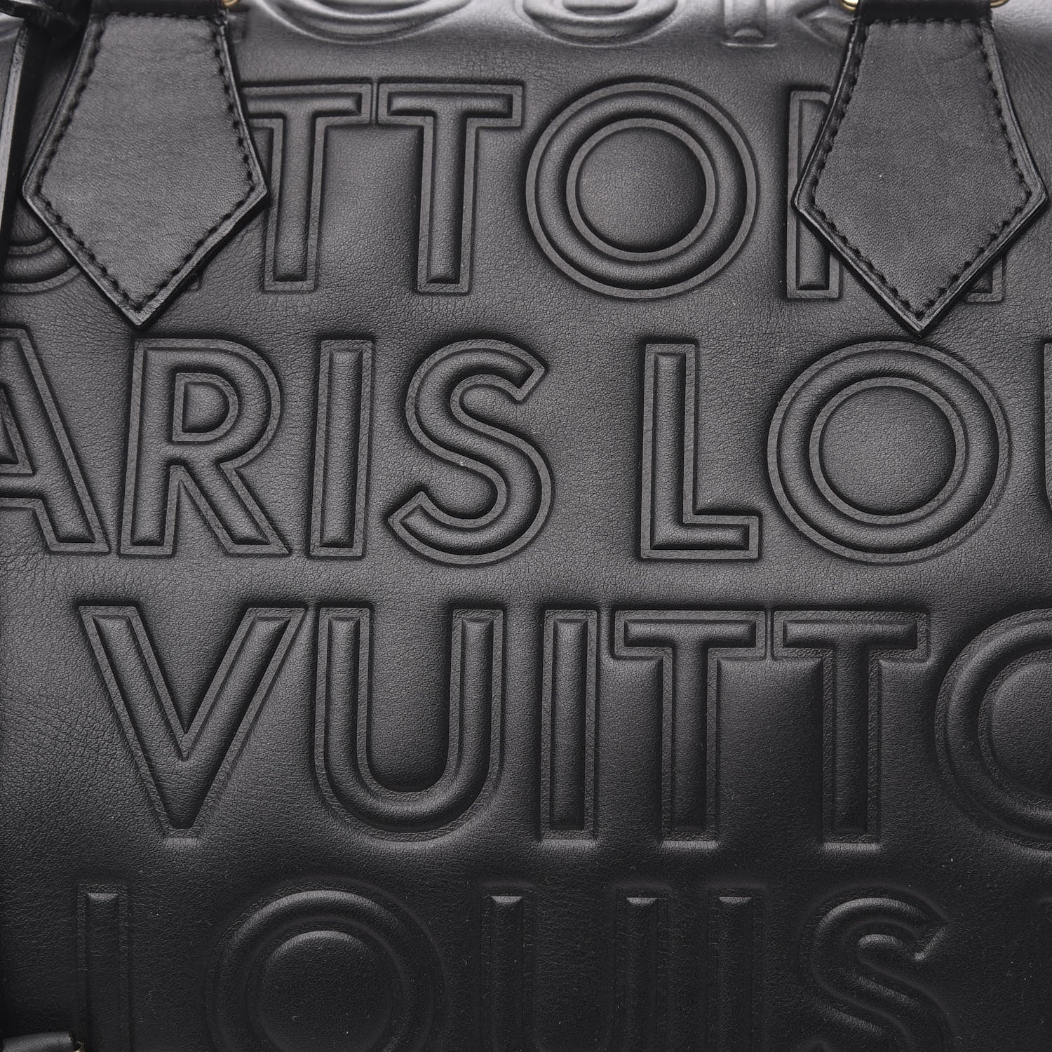 Louis Vuitton Calfskin Embossed Speedy Cube 30 Black 10 of 10