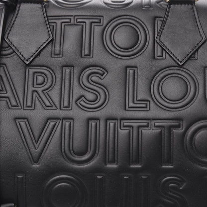 Louis Vuitton Calfskin Embossed Speedy Cube 30 Black 10 of 10
