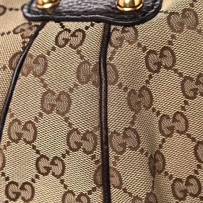 Gucci Monogram Large Jockey Hobo Dark Brown 22 of 24