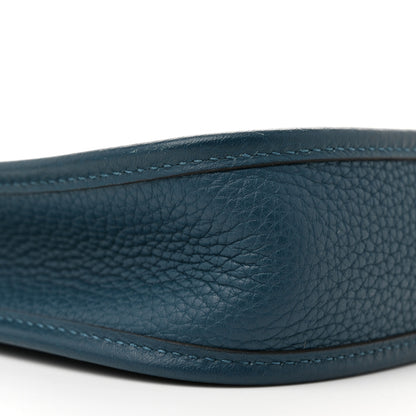 Hermes Taurillon Clemence Amazone Evelyne TPM Colvert Turquoise 9 of 10