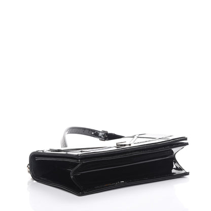 Christian Dior Patent Medium Diorama Flap Bag Black 4 of 9