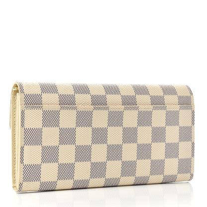 Louis Vuitton Damier Azur Sarah Wallet NM 3 of 6
