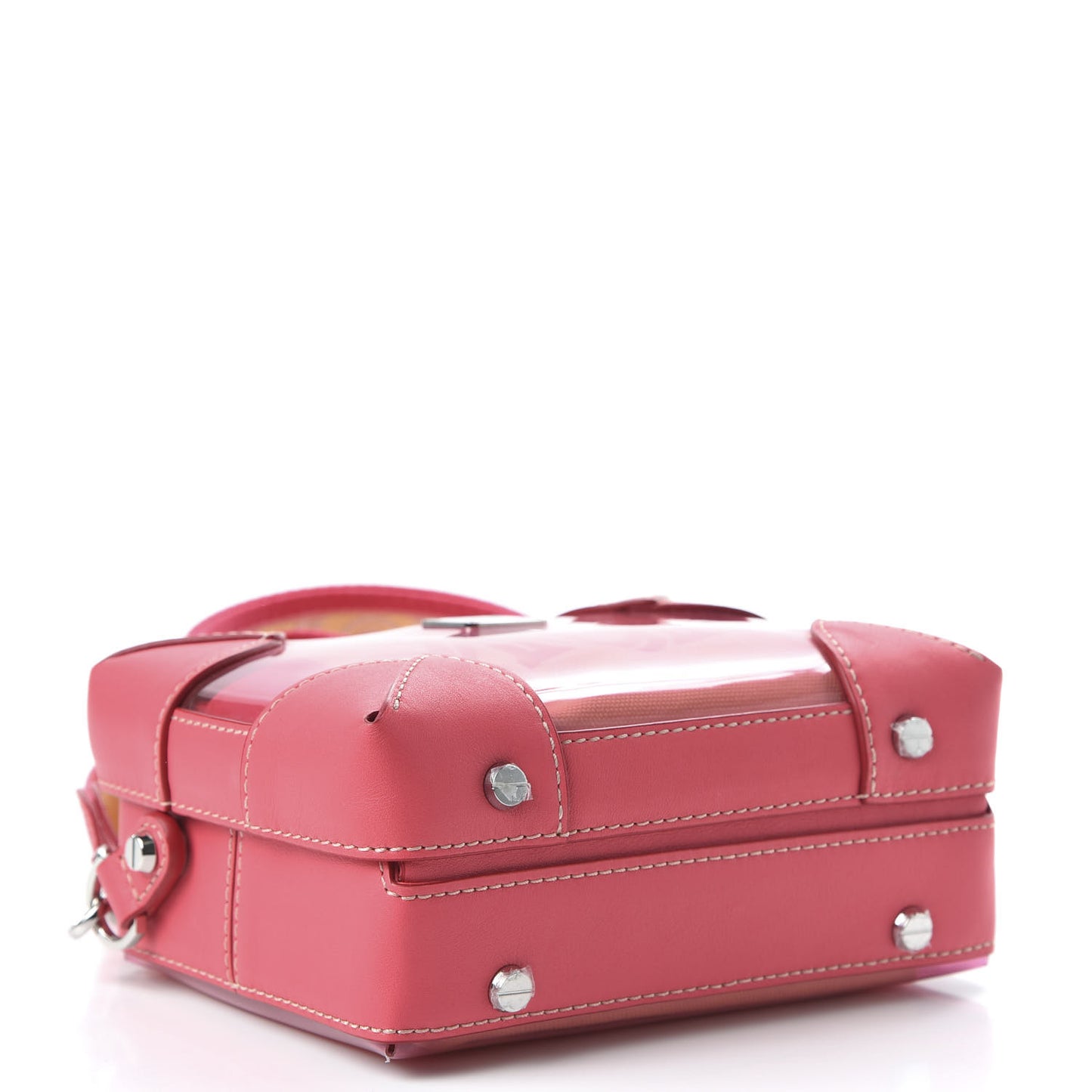 Transparent Small E/W Soft Berlin Crossbody Hologram Teaberry