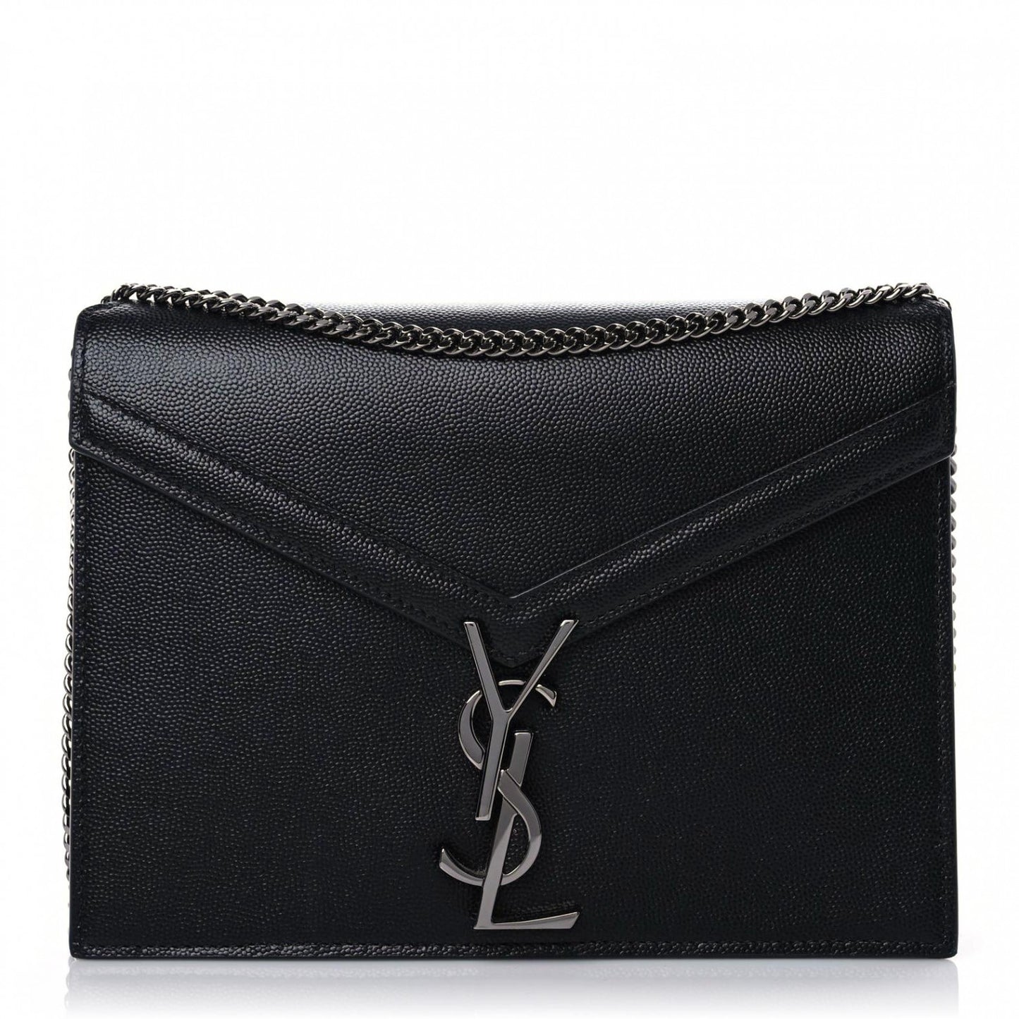 Grain De Poudre Monogram Cassandra Clasp Bag Black
