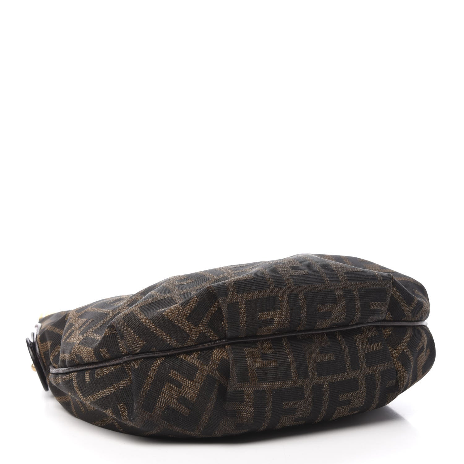 Fendi Zucca Cuoio Lucido Small Chef Hobo Tobacco Moro 4 of 10