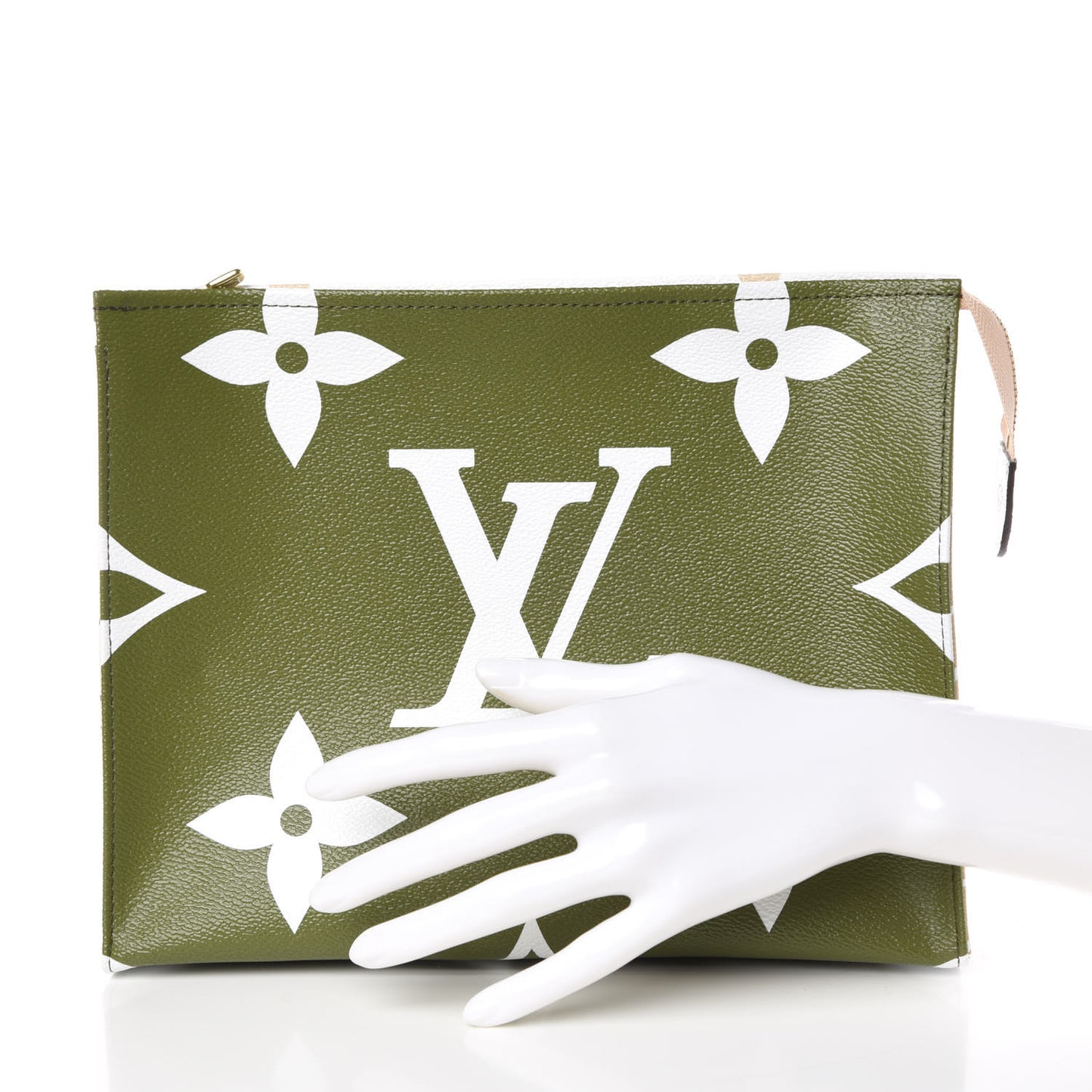 Monogram Giant Toiletry Pouch 26 Kaki