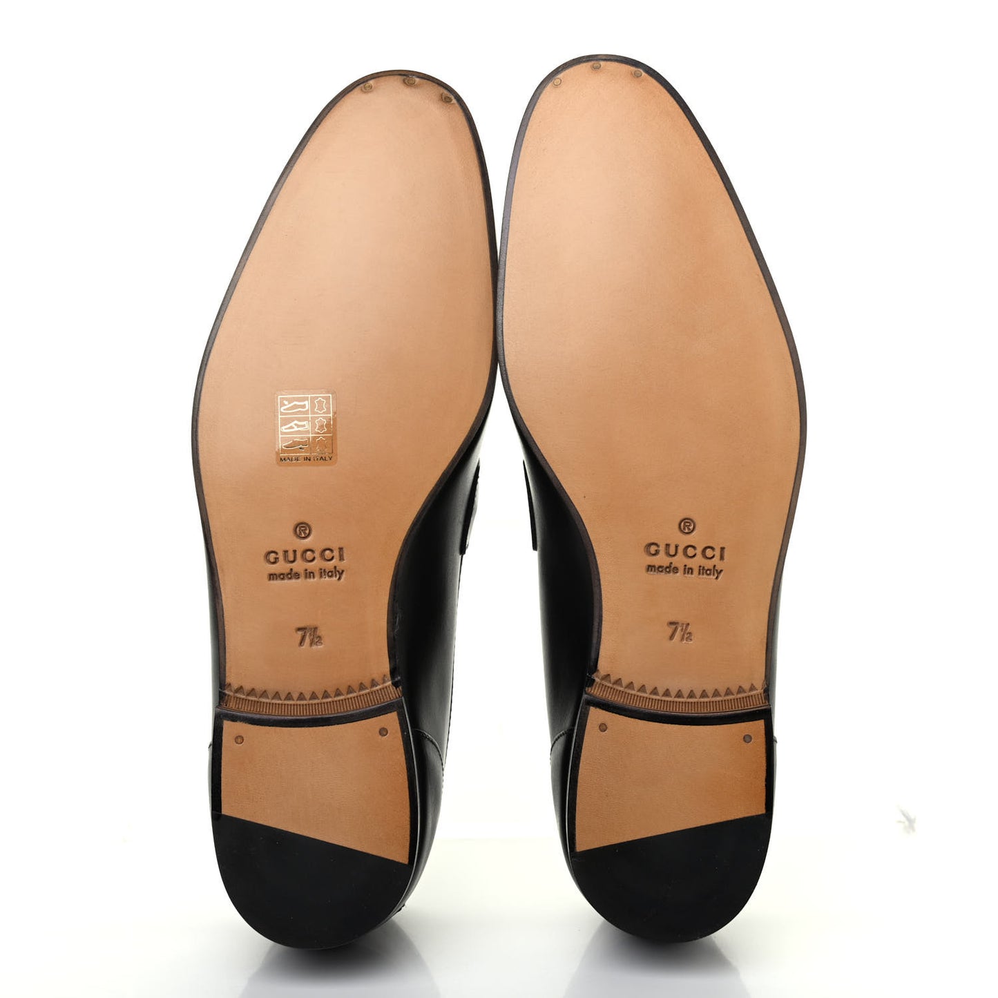 Calfskin Horsebit Mens Jordaan Loafers 7.5 Black