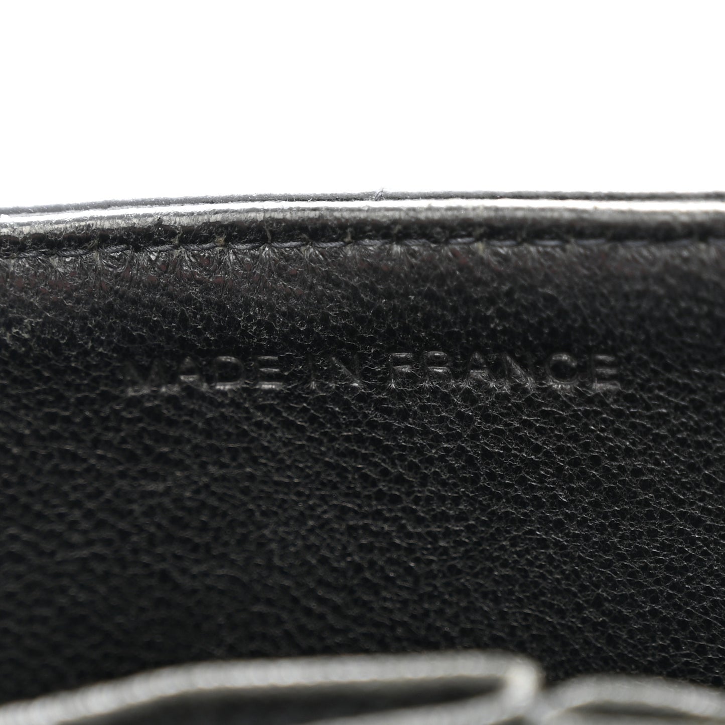 Patent Quilted East West Chocolate Bar Flap Black