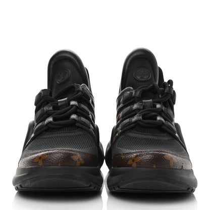Louis Vuitton Calfskin Patent Monogram LV Archlight Sneakers 39 Black 2 of 9